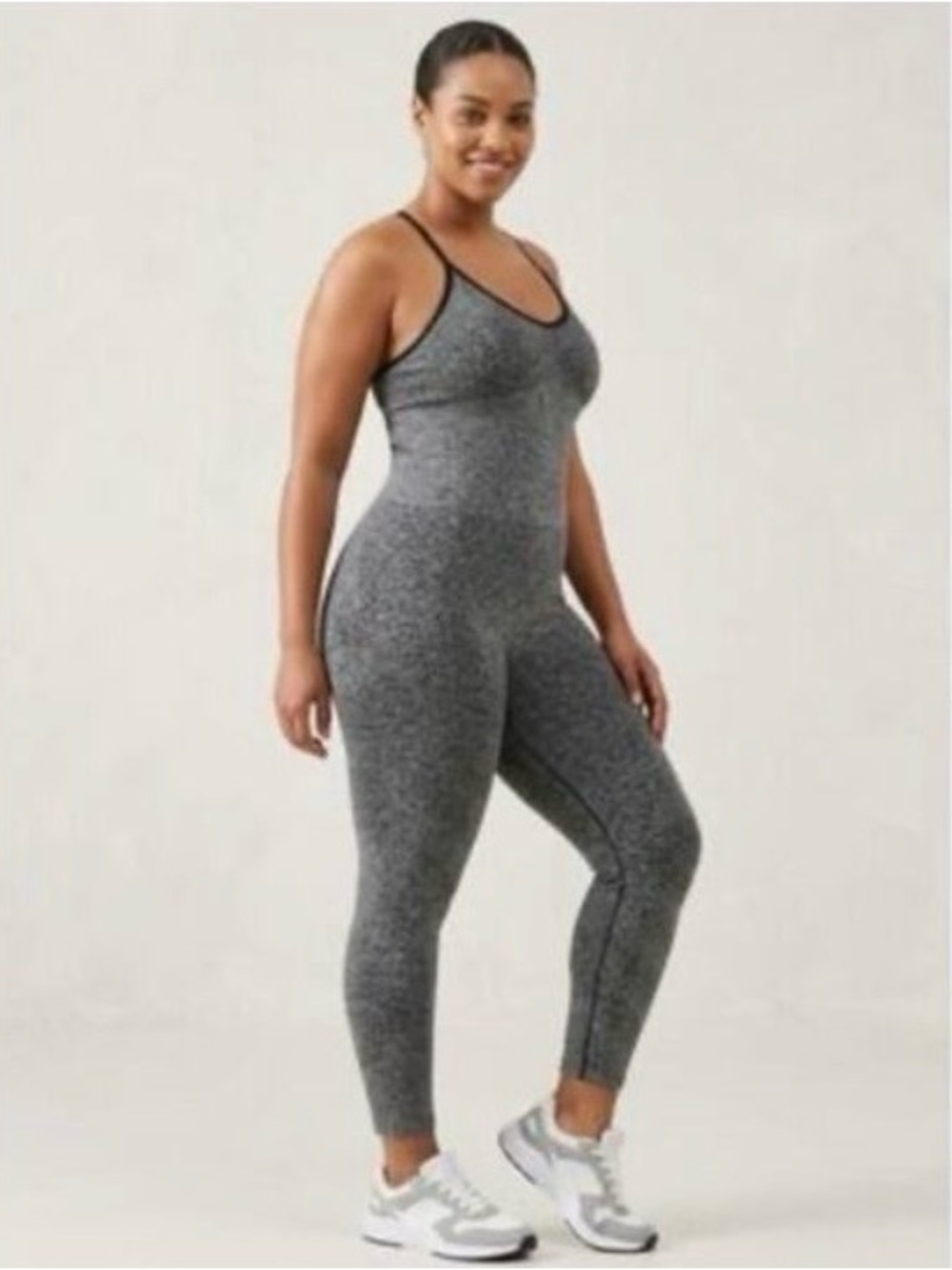 PINK Seamless Workout Onesie, Pure Black Marl,
SEAMLESS WORKOUT ONESIE
